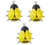 YARNOW 3 Piezas Decoración De Pared De Abeja De Hierro Decoración Para Colgar En La Pared Abejas Decoración Arte De La Decoración De as Aire Colgante De Planchar
