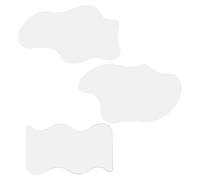 YARNOW 3 Piezas Estanque Espejo Curvo para Pueblo Navideño, Acrílico Plata | Bordes de Corte Preciso, Acabado Mate y Alta Transparencia, para Miniaturas 1: 12 y 1: 24