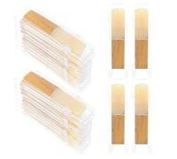 YARNOW 30piezas Cañas para Saxofón Soprano en Tonalidad B Fuerza 2.5 Unidades Accesorios para Instrumentos de Viento para Principiantes y Estudiantes Estuche de Plástico Seguro