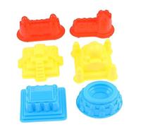 YARNOW 30piezas Kit De Castillos Moldes De Plástico Grueso para Construir Castillos Diversión Juguetes Educativos