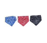 YARNOW 3piezas Collar para Mascota Babero Triangular Toalla Antisaliva Multifunción Bufanda Accesorio De Disfraz Ajustable
