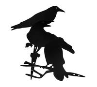 YARNOW 3piezas Decoración De Hierro Forjado Estatua De Cuervo Para Jardín Mural De Cuervo Decoración De Jardín Para De Pared De Exteriores