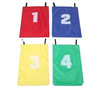 YARNOW 4 Bolsas para la de Sacos de Papa para niños - Números 1-4 - Juegos al Aire Libre para Fiestas de cumpleaños en el Campo para niños y familias. Accesorio para Juegos interactivos al Aire