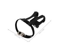 YARNOW 4 Correas De Sujeción para De Bicicleta Ajustables De Plástico para La Puntera De Los De Bicicleta De Carretera De Ciclismo Y De Ejercicio De Nailon Negro