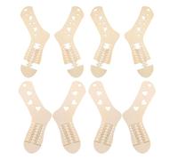YARNOW 4 Pares Bloqueadores de Calcetines de Madera para Tejer Molde para Calcetas DIY Herramientas para Exhibir y Moldear Calcetines de Punto y Ganchillo