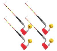 YARNOW 4 Piezas Alarma de Pesca LED Indicador de Picada Plástico y Metal Luz LED para Pesca Nocturna Carpfishing