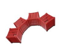 YARNOW 4 Piezas Cubo de Filtro Hueco para Acuario Reutilizable, Abs Rojo