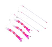 YARNOW 4 Piezas De Divertidos Palos para Túneles Tapete para Patear Gatos Comedero para Pájaros Divertido Parque Interactivo con Borlas Y Clics De Peluche