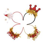 YARNOW 4 Piezas Diadema de Fiesta de Año Diademas de Víspera de Año Tocados de Fiesta para Accesorios Cabello de Nochevieja para Fotos
