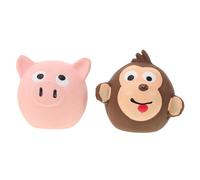 YARNOW 4 Piezas Pelota de látex de Dibujos Animados Juguete Cachorro Animal Mascota Interactivo Juguetes Juguete de Dibujos Animados para Perros Perro pequeño Perro Cerdo el Perro