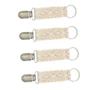 YARNOW 4 piezas Pinzas para Sombreros de Viaje Clips Multifuncionales y Portátiles para Bolsas Sujetadores de Sombrero y Bufandas Accesorios Prácticos para Exterior Beige