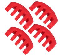 YARNOW 4 Piezas Sordina para Violín de Goma Roja, Silenciador Práctico para Reducción de Sonido, Accesorio para Violín de 5 Garras, Adecuado para Práctica y Protección del Instrumento
