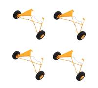 YARNOW 4 Piezas Tren de Aterrizaje de Aviones RC reemplazo para Remoto Radio Tren de Aterrizaje de avión RC Partes del avión RC Piezas de Repuesto de avión RC el plastico Amarillo
