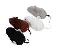 YARNOW 4 Ratones De Juguete De Cuerda para Gatos - Ratón De Peluche Realista - Juguete Interactivo para Gatos Color Aleatorio