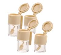 YARNOW 4 Tarros De Condimentos En Miniatura: Mini Caja De Condimentos para Casa De Muñecas, Tarros, Azucareros, Especias, Azúcar, Sal, Accesorios De Cocina para Casa De Muñecas.