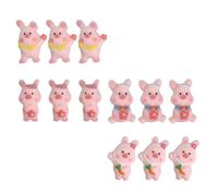YARNOW 40 Piezas de Colgantes Cerdito de Resina Artesanal Rosa para Accesorios de Pelo Niña y Adornos de Fiesta Creativa y Delicada