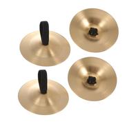 YARNOW 4piezas Címbalos De Dedo De Cobre Para Danza Del Vientre Instrumento Musical Infantil Seguro y Fácil De Usar Platillos Pequeños Para Percusión y Entretenimiento