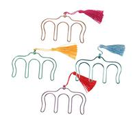 YARNOW 4piezas Clip De Partitura Musical Clips Metálicos Para Libros De Música Con Borlas Colgantes Sujetapartituras Para Pianos Guitarras y Otros Instrumentos Musicales