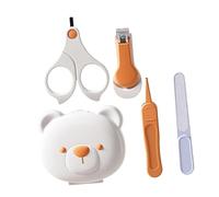 YARNOW 4piezas Corte De Uñas Para Bebés Kit De Cuidado De Uñas Para Recién Nacidos Cortaúñas Para Bebés Tijeras De Para Kit De Aseo Seguro Para Uso Casa y Viajes