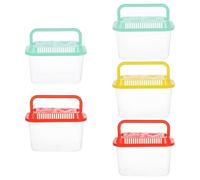 YARNOW 5 contenedores de Viaje para Peces, pecera portátil de Playa para Transportar y observar, Cubo de Transferencia para educación científica Infantil, mudanzas y Actividades al Aire Libre (13,5