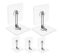 YARNOW 5 Juegos Anclaje anticaida seguridad cubre enchufes a prueba de montado prueba de bebé anclajes antivuelco para muebles anclajes para muebles Acrílico Plata