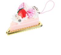 YARNOW 5 Llaveros Decorativos de Fresa Diseño de Pastel Pequeño en Pvc, Ligeros y Creativos para Decoración de Tartas de Cumpleaños Color Aleatorio Varios estilos
