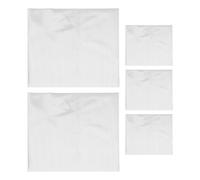 YARNOW 5 parches de tela para bordar en ropa | Lienzo soluble en agua para punto de cruz para diseños hechos a mano | Guía de bordado de fácil enjuague, 11.8" x 8.6" blanco