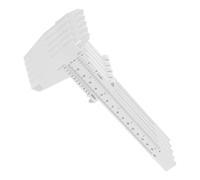 YARNOW 5 Piezas Calibrador Vernier Diseño Vernier para Estudiantes de Plástico y Unidades Múltiples, Herramienta de Medición Manual Adecuado para Proyectos de Ingeniería Hogar