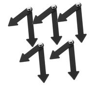 YARNOW 5 Piezas Manecillas de Plástico para Reloj de Accesorio Didáctico para Enseñanza Aula para Proyectos Escolares y Aprendizaje
