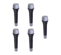 YARNOW 5 Piezas Micrófono de Juguete Infantil Simulación de Karaoke Negro para Juguete Educativo para Habilidades Musicales y Expresión Creativa Accesorio para Fiestas y Celebraciones