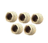 YARNOW 5 Piezas Nido para pájaros nidos pajaros casa pajaros pájaro Colgante Casas Decorativas para pájaros Nido cría pájaros Nido pájaros Periquito Aves Bambú