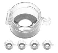 YARNOW 5 protectores para interruptores de botón pulsador - Protector de parada de emergencia transparente e impermeable - Tapa protectora de seguridad para interruptores de parada de emergencia de