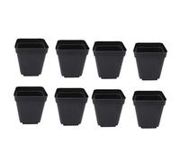 YARNOW 50 Piezas Macetero Cuadrado Pequeño Macetas de Plástico Macetas de Plástico para Interiores 6 Cm X 6 Cm X 6 5 Cm