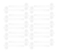 YARNOW 50 Unidades Abrazaderas con Ventosa para Tubos de Filtro de Acuario, Plástico Blanco con Fijación Segura y Posicionamiento Flexible para Peceras y Acuarios