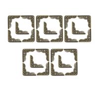 YARNOW 50 Unidades Protectores de Esquinas de Hierro Vintage Marrón para Álbum y Diario, Restauración de Bordes Dañados y Prevención de Desgaste, Ideales para Manualidades Profesionales