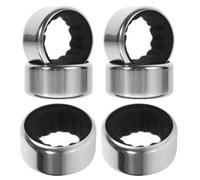 YARNOW 6 Anillos Antigoteo Reutilizables para Botellas de Vino de Acero Inoxidable Plateados y Elegantes para Uso y Restaurantes