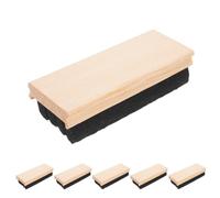 YARNOW 6 Borradores de Pizarra de Madera y Fieltro de Lana, Diseño Compacto y Ligero, Ideales para Limpiar Pizarras en Aulas y Decoración Estilo Campus