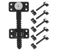 YARNOW 6 Conectores de sofá Reforzados, Soportes entrelazados de plástico Negro con Borde dentado para sofá seccional, Sujetadores de conexión de Muebles Ocultos de 5.5" x 2.36", Piezas