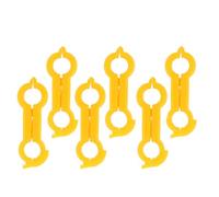 YARNOW 6 Correctores de Alineación para Patas de Loros y Aves Pequeñas, Plástico Ligero en Color Amarillo, Ideales Cuidado en Casa Rehabilitación Postural