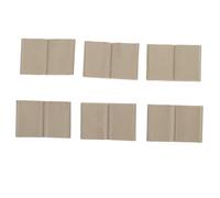 YARNOW 6 Minilibros En para Decoración De Casas De Muñecas Material Escolar Decoración En Miniatura para Casas De Muñecas Libros En De Plástico Marrón