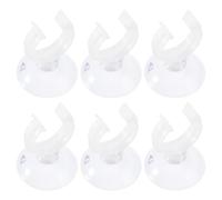 YARNOW 6 Piezas Abrazadera Fija para Pecera Ventosa Transparente de Plástico, Fácil de Instalar para Cambio de Agua del Acuario y Accesorios para Acuarios