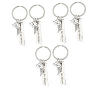 YARNOW 6 Piezas arnés para Caballo Llave de Recuerdo de Mascota remembranza decoración llaveros Gato perdido Llavero conmemorativos de Gatos Metal Decorar Colgante