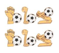 YARNOW 6 Piezas Broches de Fútbol Pin de Fútbol para Hombres Mujeres Accesorios de Sombrero de Día del Guante de Portero
