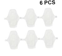 YARNOW 6 piezas Compresas Sanitarias Reutilizables de Algodón Impermeables Toallas Menstruales Lavables para Bragas Hipoalergénicas y Ajustables para Viajes y Uso Diario