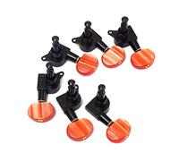 YARNOW 6 Piezas Las cuerdas de guitarra eléctrica son precisas clavijas sintonizador Afinación acorde llaves afinador de guitarra perilla de ajuste de guitarra Negro
