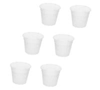 YARNOW 6 Piezas Maceta de Control de raíces Transpirable orquídea Maceta Ovalada macetas Decorativas macetas de plastico para orquideas Tazas de plástico para Plantar el plastico