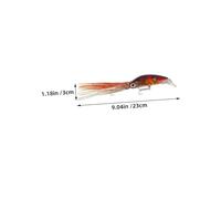 YARNOW 6 Piezas Señuelos de Pesca con Imitación Realista de Calamar de Plástico con Tentáculos Detallados Resistente y Duradero para Pesca Agua y para Lucio y Trucha