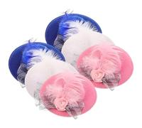 YARNOW 6 Sombreros Ajustables para Pollo de Tela Multicolor, Accesorios Compactos para Pájaros, Decoración Divertida para Mascotas Pequeñas y Sesiones Fotográficas Color Color Aleatorio