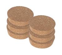 YARNOW 6 Tapas De Vidrio para Terrarios Jarrones Macetas Hidropónicos De Corcho Color Marrón Claro