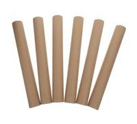 YARNOW 6 Tubos de Cartón Kraft Tapas de Plástico para Almacenamiento Multifuncional, Fácil de Usar, Ideales para Carteles y Obras de Arte en Uso Comercial o Personal